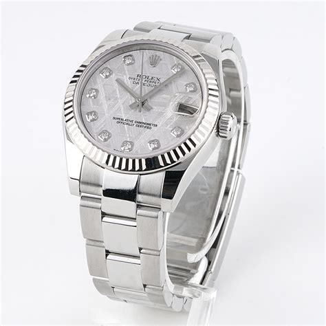 rolex datejust meteorite dial.